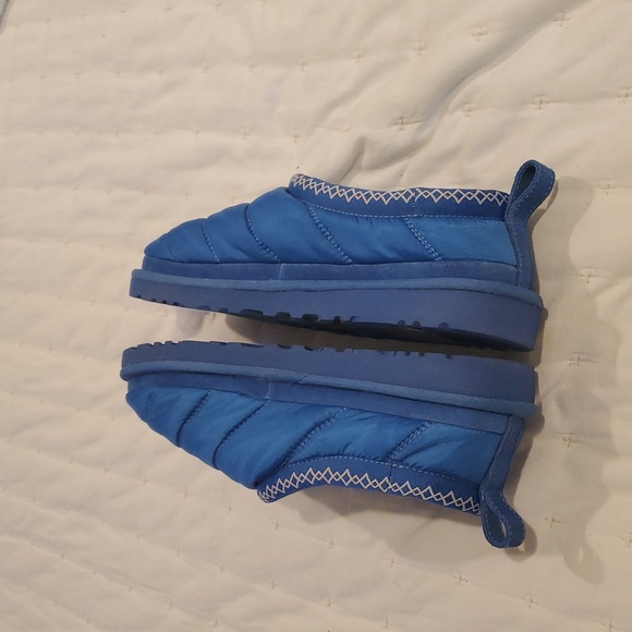 UGG WOMEN'S 8 TASMAN PUFFER SHEARLING LINED SLIPPERS ROYAL BLUE - Picture 3 of 6